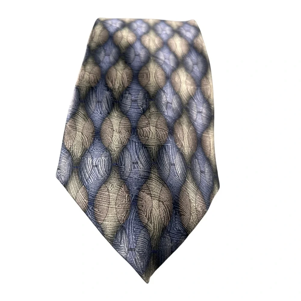 Grateful Dead GD Tie Tangled Up Thirteenth‎ Set Silk Blue Tan Pattern